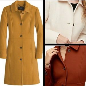 JCrew Italian doublecloth wool ladycoat Thinsulate
